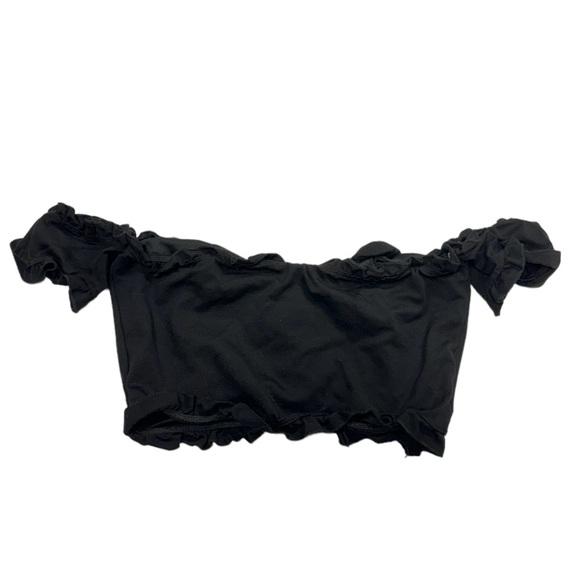 Sarah La size large off the shoulder style black lace up top in great condition! - Picture 3 of 8